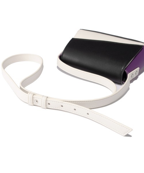 PAGEBOY（ページボーイ）の「カラーパッチミニショルダー（ショルダーバッグ・レディース・ブラック×パープル/パイソン・FREE）」の14枚目の写真