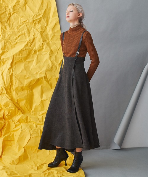 INella（イネラ）の「【INella(イネラ)】トゥープライハイネックニットトップス（ニット/セーター・レディース・パープル/ブラウン/グリーン・FREE）」の17枚目の写真