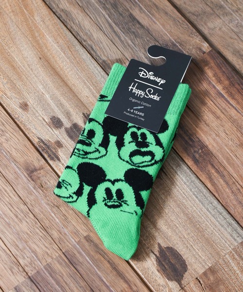 Happy Socks(ハッピーソックス)の「『HAPPY SOCKS』Disney × HappySocks KIDS(ソックス/靴下・キッズ・パープル/サックスブルー/ピンク/イエロー/オレンジ/グリーン/グリーン系その他/グリーン系その他2/グリーン系その他3/その他1/その他3/その他2・SMALL/LARGE/X-SMALL/MEDIUM/X-LARGE)」の2枚目の写真
