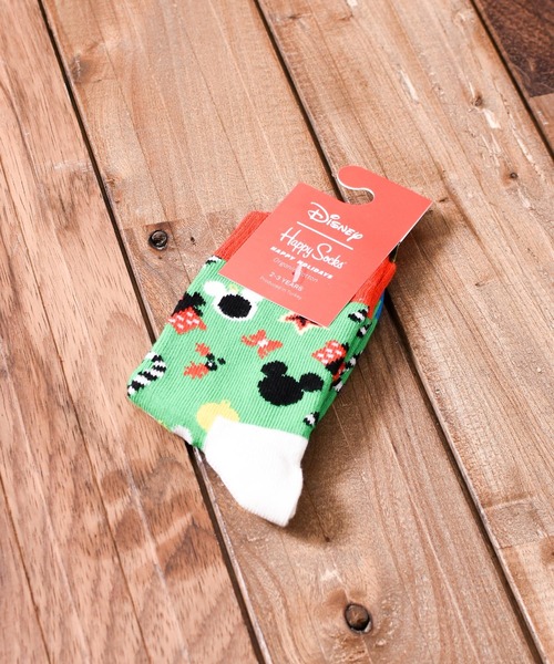 Happy Socks(ハッピーソックス)の「『HAPPY SOCKS』Disney × HappySocks KIDS(ソックス/靴下・キッズ・パープル/サックスブルー/ピンク/イエロー/オレンジ/グリーン/グリーン系その他/グリーン系その他2/グリーン系その他3/その他1/その他3/その他2・SMALL/LARGE/X-SMALL/MEDIUM/X-LARGE)」の4枚目の写真