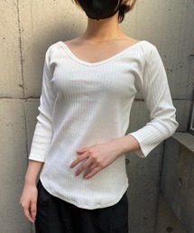 Sustainable atmos pink / ワイドリブプルオーバー