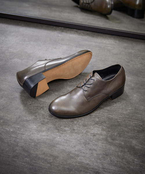 PADRONE パドローネ / BL DERBY SHOES 外羽根レザーシューズ ヒール