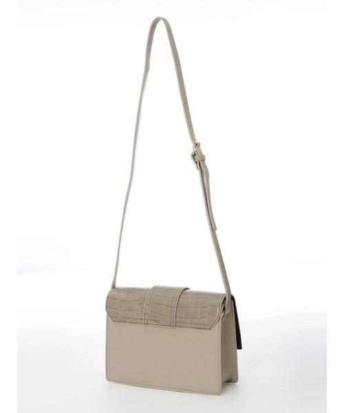 LIPSERVICE（リップサービス）の「スクエアバックルミニバッグ（ショルダーバッグ・レディース・ベージュ/ブラック・FREE）」の7枚目の写真