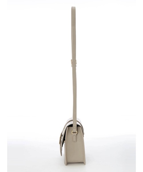 LIPSERVICE（リップサービス）の「スクエアバックルミニバッグ（ショルダーバッグ・レディース・ベージュ/ブラック・FREE）」の8枚目の写真