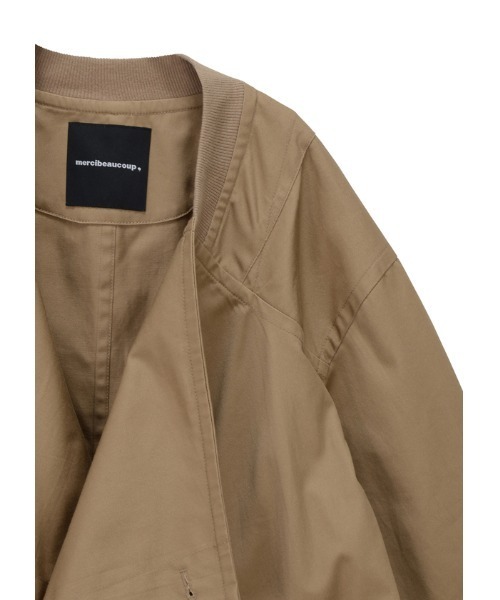 mercibeaucoup,（メルシーボークー）の「わさっトレンチ（トレンチコート・レディース・ベージュ/カーキ/ネイビー・0/01）」の15枚目の写真