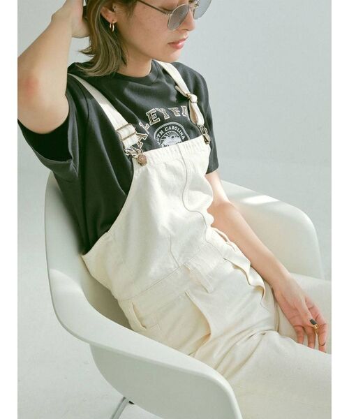 Ungrid（アングリッド）の「ヴィンテージロゴTee（Tシャツ/カットソー・レディース・オフホワイト/チャコールグレー/レッド・FREE）」の3枚目の写真