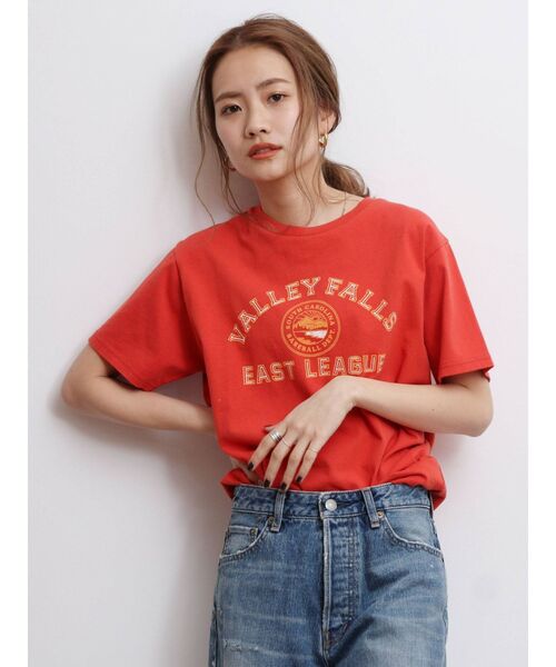 Ungrid（アングリッド）の「ヴィンテージロゴTee（Tシャツ/カットソー・レディース・オフホワイト/チャコールグレー/レッド・FREE）」の9枚目の写真