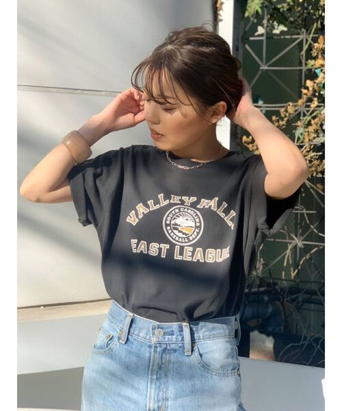 Ungrid（アングリッド）の「ヴィンテージロゴTee（Tシャツ/カットソー・レディース・オフホワイト/チャコールグレー/レッド・FREE）」の7枚目の写真