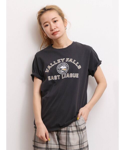 Ungrid（アングリッド）の「ヴィンテージロゴTee（Tシャツ/カットソー・レディース・オフホワイト/チャコールグレー/レッド・FREE）」の10枚目の写真