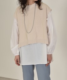 w closet | 【ZOZO限定】12G片畦ベスト+ブラウスSET(シャツ/ブラウス)