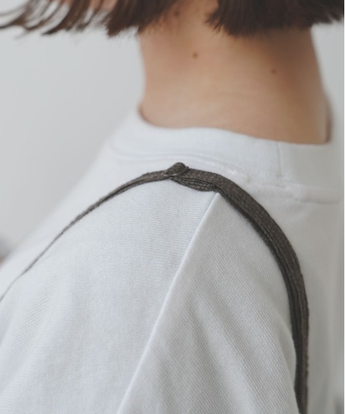 flaner（フラネ）の「ルーズシャーリングサロペット（サロペット/オーバーオール・レディース・ブラック/グレイッシュベージュ・FREE）」の9枚目の写真