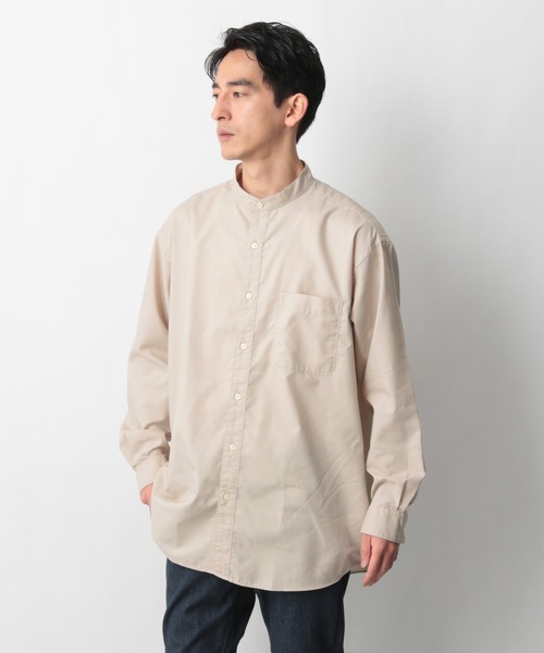GLOBAL WORK(グローバルワーク)の「ライトオックスBIGシャツ/925943(シャツ/ブラウス・メンズ・ダークグレー/アイボリー・MEDIUM/LARGE)」の2枚目の写真