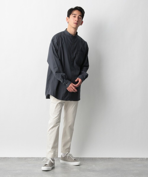 GLOBAL WORK(グローバルワーク)の「ライトオックスBIGシャツ/925943(シャツ/ブラウス・メンズ・ダークグレー/アイボリー・MEDIUM/LARGE)」の5枚目の写真
