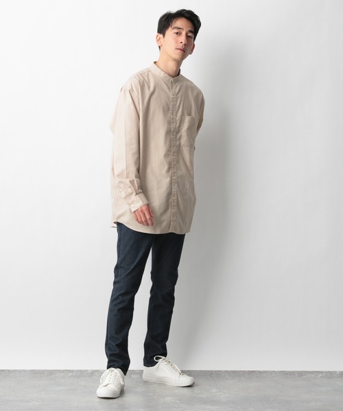 GLOBAL WORK(グローバルワーク)の「ライトオックスBIGシャツ/925943(シャツ/ブラウス・メンズ・ダークグレー/アイボリー・MEDIUM/LARGE)」の16枚目の写真