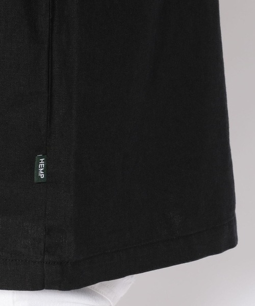MANASTASH（マナスタッシュ）の「MANASTASH/マナスタッシュ HEMP OPENCOLLAR SHIRT 綿麻半袖シャツ（シャツ/ブラウス・メンズ・ブラック/カーキ/キナリ・MEDIUM/X-LARGE/LARGE）」の10枚目の写真