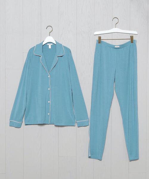 eberjey(エバージェイ)の「<eberjey>GISELE PAJAMA SET/ルームウェア(ルームウェア/パジャマ・レディース・ライトブルー・SMALL)」の1枚目の写真
