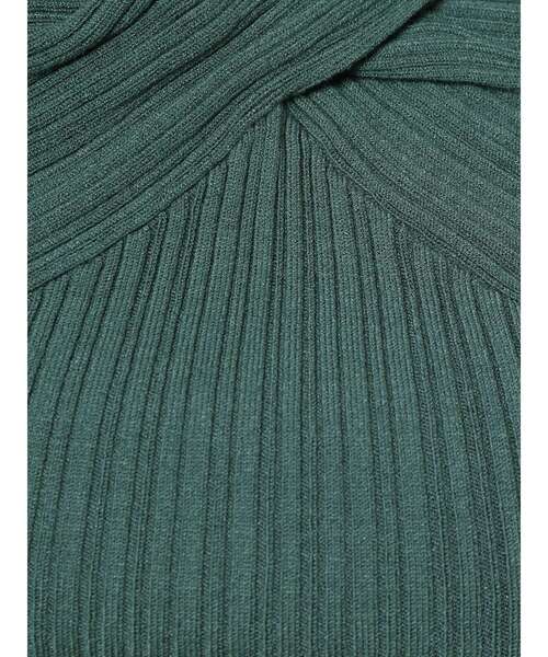 MERCURYDUO（マーキュリーデュオ）の「3WAYツイストオフショルリブニット（ニット/セーター・レディース・ブラック/オフホワイト/グリーン/ラベンダー・FREE）」の19枚目の写真