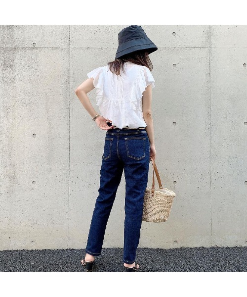 14+（イチヨンプラス）の「UVつば広ハット/あご紐付き（ハット・レディース・ブラック/ベージュ/モカ/ブラウン系その他/ベージュ系その他/ブラック系その他/ピンク/チャコール/ライトベージュ/ライトブルー・FREE）」の12枚目の写真