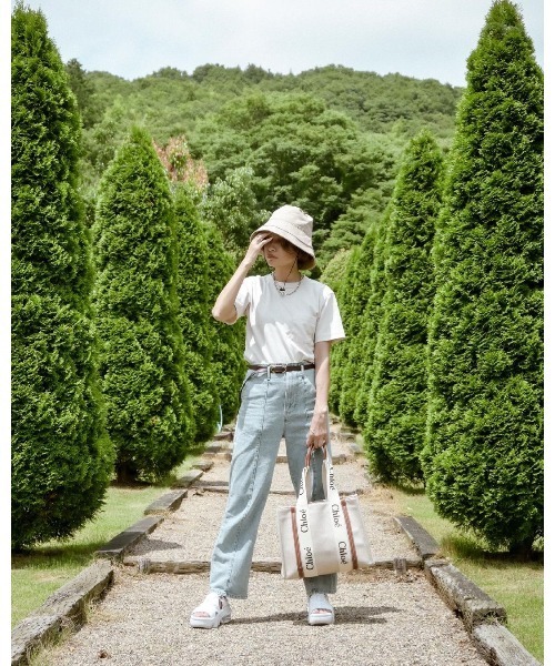 14+（イチヨンプラス）の「UVつば広ハット/あご紐付き（ハット・レディース・ブラック/ベージュ/モカ/ブラウン系その他/ベージュ系その他/ブラック系その他/ピンク/チャコール/ライトベージュ/ライトブルー・FREE）」の16枚目の写真