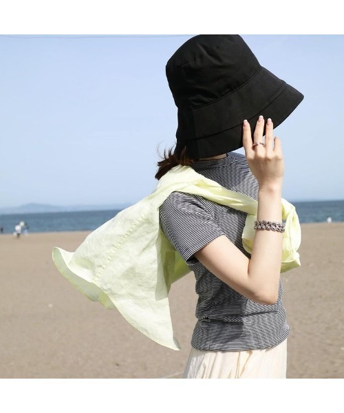 14+（イチヨンプラス）の「UVつば広ハット/あご紐付き（ハット・レディース・ブラック/ベージュ/モカ/ブラウン系その他/ベージュ系その他/ブラック系その他/ピンク/チャコール/ライトベージュ/ライトブルー・FREE）」の19枚目の写真
