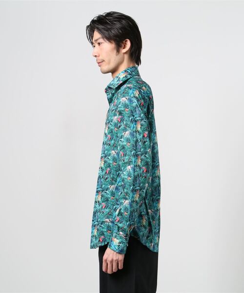 GANESH（ガネーシュ）の「GANESH/ガネーシュ/BIRD（シャツ/ブラウス・メンズ・グリーン・LARGE/MEDIUM/SMALL）」の2枚目の写真