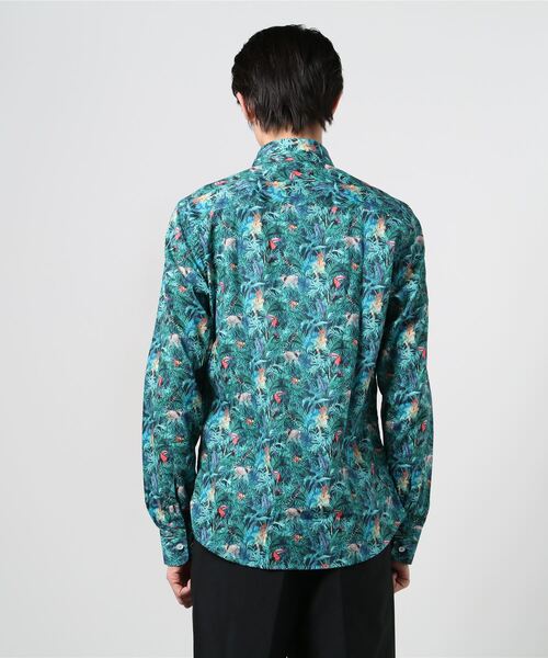 GANESH（ガネーシュ）の「GANESH/ガネーシュ/BIRD（シャツ/ブラウス・メンズ・グリーン・LARGE/MEDIUM/SMALL）」の3枚目の写真