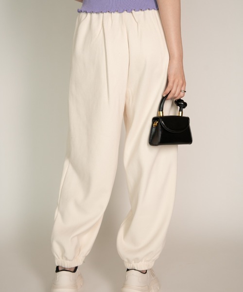 yuue' ( wear )（ユーイ）の「ドローリブスウェットパンツ（スウェットパンツ・レディース・ホワイト/ブラック/グレー・FREE）」の13枚目の写真