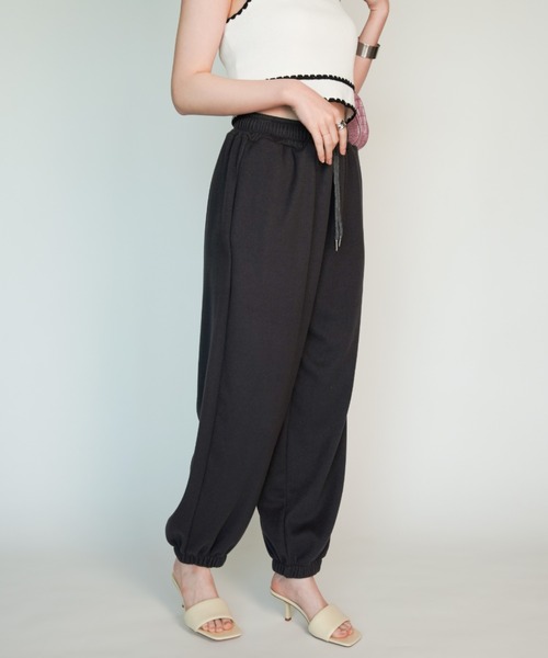 yuue' ( wear )（ユーイ）の「ドローリブスウェットパンツ（スウェットパンツ・レディース・ホワイト/ブラック/グレー・FREE）」の20枚目の写真