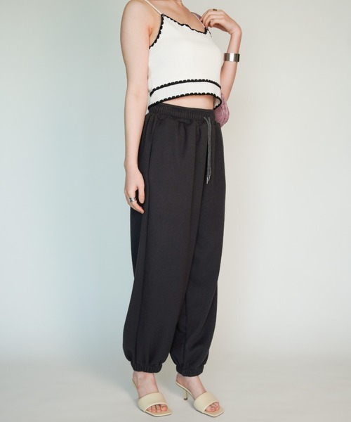 yuue' ( wear )（ユーイ）の「ドローリブスウェットパンツ（スウェットパンツ・レディース・ホワイト/ブラック/グレー・FREE）」の21枚目の写真