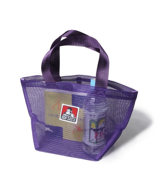 BEN DAVIS（ベンデイビス）の「《BEN DAVIS》MESH TOTE　S（トートバッグ・メンズ・ホワイト/ブラック/パープル/カモフラージュ・FREE）」の3枚目の写真