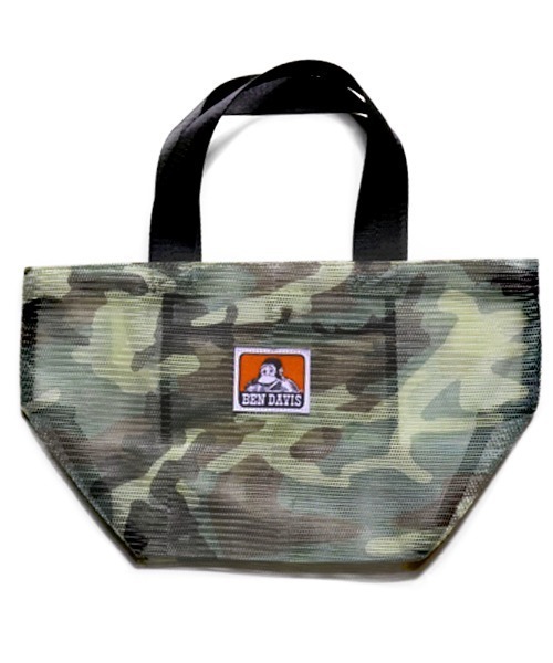 BEN DAVIS（ベンデイビス）の「《BEN DAVIS》MESH TOTE　S（トートバッグ・メンズ・ホワイト/ブラック/パープル/カモフラージュ・FREE）」の4枚目の写真