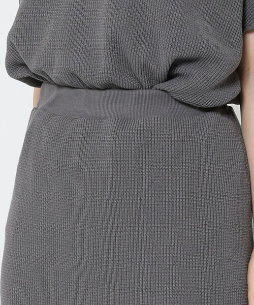 Sig FREAK'S STORE（シグフリークスストア）の「ワッフルスカートセットアップ（セットアップ・レディース・ダークグレー/ベージュ・ﾌﾘ-）」の22枚目の写真
