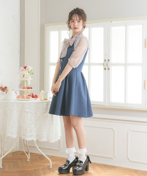 ROJITA（ロジータ）の「キラキラ釦ジャンスカ（ジャンパースカート