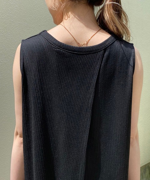 CAPRICIEUX LE'MAGE（カプリシューレマージュ）の「〈セットアイテム〉前後2WAYチュニック＆リブパンツSETUP（チュニック・レディース・アイボリー/ブラック/ブラウン・FREE）」の7枚目の写真