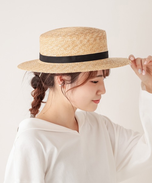 PUAL CE CIN（ピュアルセシン）の「【odds】MUGIWARA　HAT／麦わらハット（ハット・レディース・ナチュラル・FREE）」の3枚目の写真