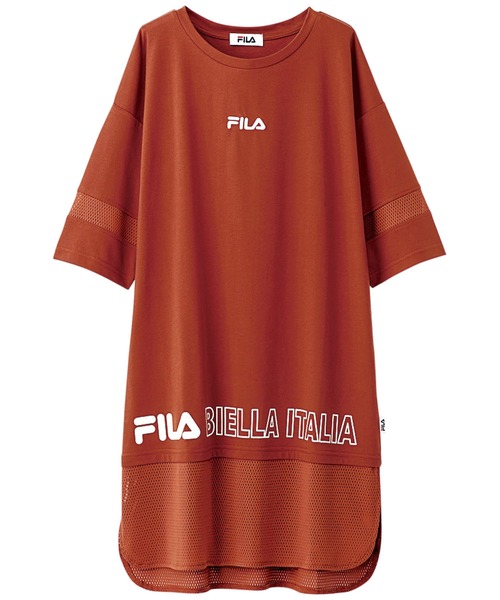 FILA（フィラ）の「FILA メッシュ切替チュニック（Tシャツ 