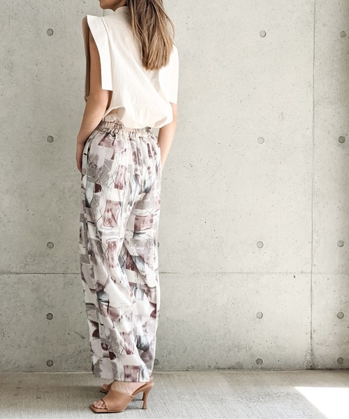 Per sist ence（パーシエンス）の「Per sist ence/パーシエンス　総柄プリント　センターシームストレートパンツ（その他パンツ・レディース・グレー/パープル・FREE）」の18枚目の写真