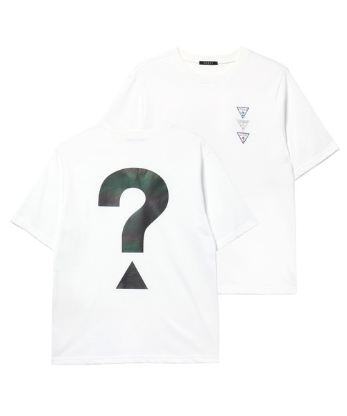 Guess(ゲス)の「Unisex Big Question? Logo Tee(Tシャツ/カットソー・メンズ・ホワイト/ブラック/パープル・SMALL/MEDIUM/LARGE/X-LARGE)」の2枚目の写真