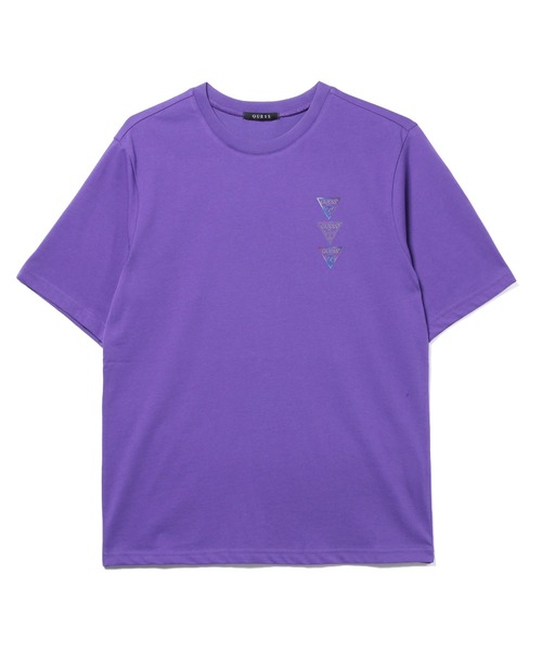 Guess(ゲス)の「Unisex Big Question? Logo Tee(Tシャツ/カットソー・メンズ・ホワイト/ブラック/パープル・SMALL/MEDIUM/LARGE/X-LARGE)」の6枚目の写真