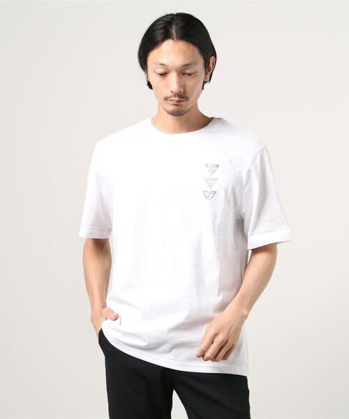 Guess(ゲス)の「Unisex Big Question? Logo Tee(Tシャツ/カットソー・メンズ・ホワイト/ブラック/パープル・SMALL/MEDIUM/LARGE/X-LARGE)」の12枚目の写真