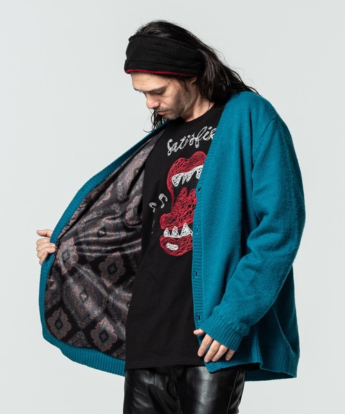 glamb（グラム）の「Ludlow cardigan / ラドローカーディガン（カーディガン/ボレロ・メンズ・ブラック/ブルー・S/M/L）」の2枚目の写真