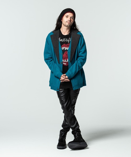 glamb（グラム）の「Ludlow cardigan / ラドローカーディガン（カーディガン/ボレロ・メンズ・ブラック/ブルー・S/M/L）」の14枚目の写真