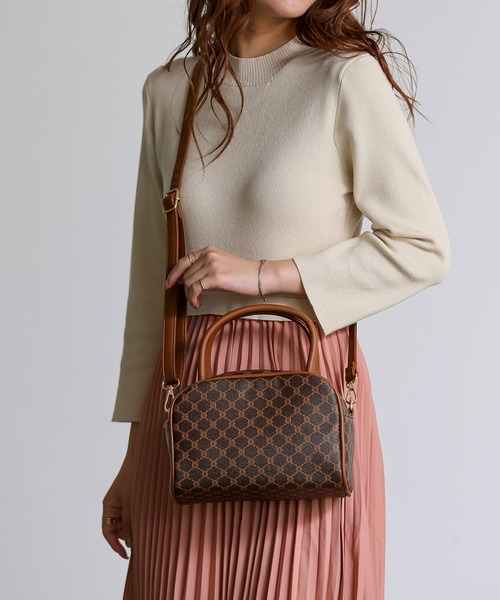 ALTROSE（アルトローズ）の「2WAYミニボストン [カーネリアン]（ショルダーバッグ・レディース・キャメル/ブラック/カーキ/ブラウン・FREE）」の4枚目の写真