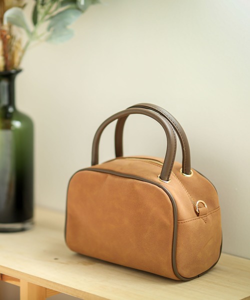 ALTROSE（アルトローズ）の「2WAYミニボストン [カーネリアン]（ショルダーバッグ・レディース・キャメル/ブラック/カーキ/ブラウン・FREE）」の2枚目の写真