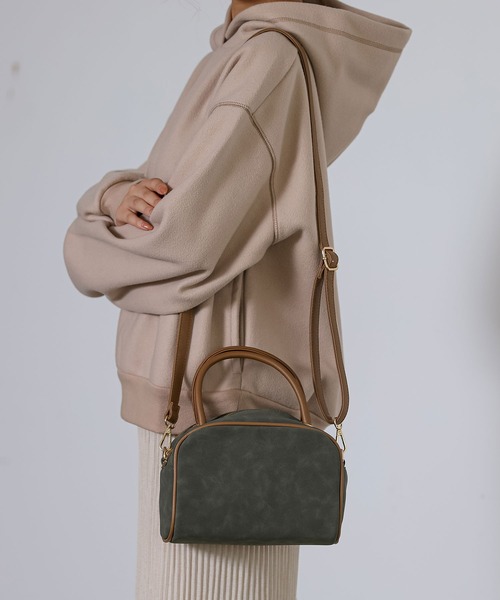 ALTROSE（アルトローズ）の「2WAYミニボストン [カーネリアン]（ショルダーバッグ・レディース・キャメル/ブラック/カーキ/ブラウン・FREE）」の3枚目の写真