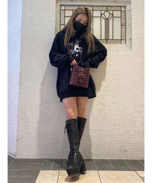 EATME（イートミー）の「BOXBAG（ショルダーバッグ・レディース・ブラック/ワイン・FREE）」の9枚目の写真