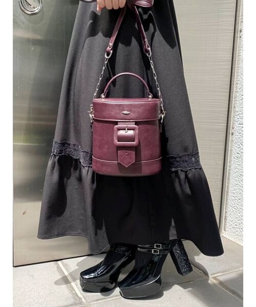 EATME（イートミー）の「BOXBAG（ショルダーバッグ・レディース・ブラック/ワイン・FREE）」の16枚目の写真