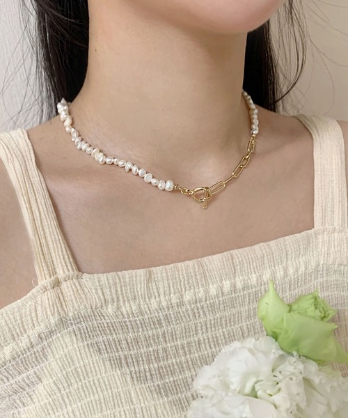 CEMONEMO（セモネモ）の「３way ウォーターパール ネックレス（ネックレス・レディース・シルバー/ゴールド・FREE）」の2枚目の写真