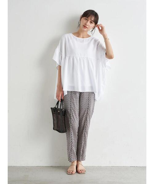 earth music&ecology（アースミュージックアンドエコロジー）の「スクエアメッシュバッグ ＊（トートバッグ・レディース・ブラック/サックスブルー/アイボリー/ラベンダー/ピンクベージュ・FREE）」の15枚目の写真