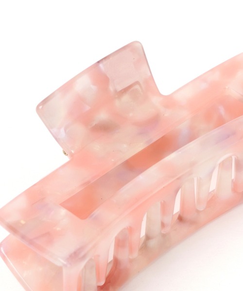 Me%（ミィパーセント）の「パターンロングスクエアバンスクリップ（その他ヘアアクセサリー・レディース・ライトピンク/その他・FREE）」の5枚目の写真